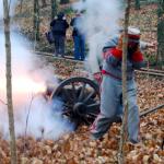 Howitzer fires its 3:00 p.m. round