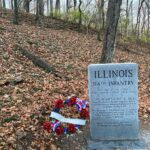 Wreath at Illinois Monument